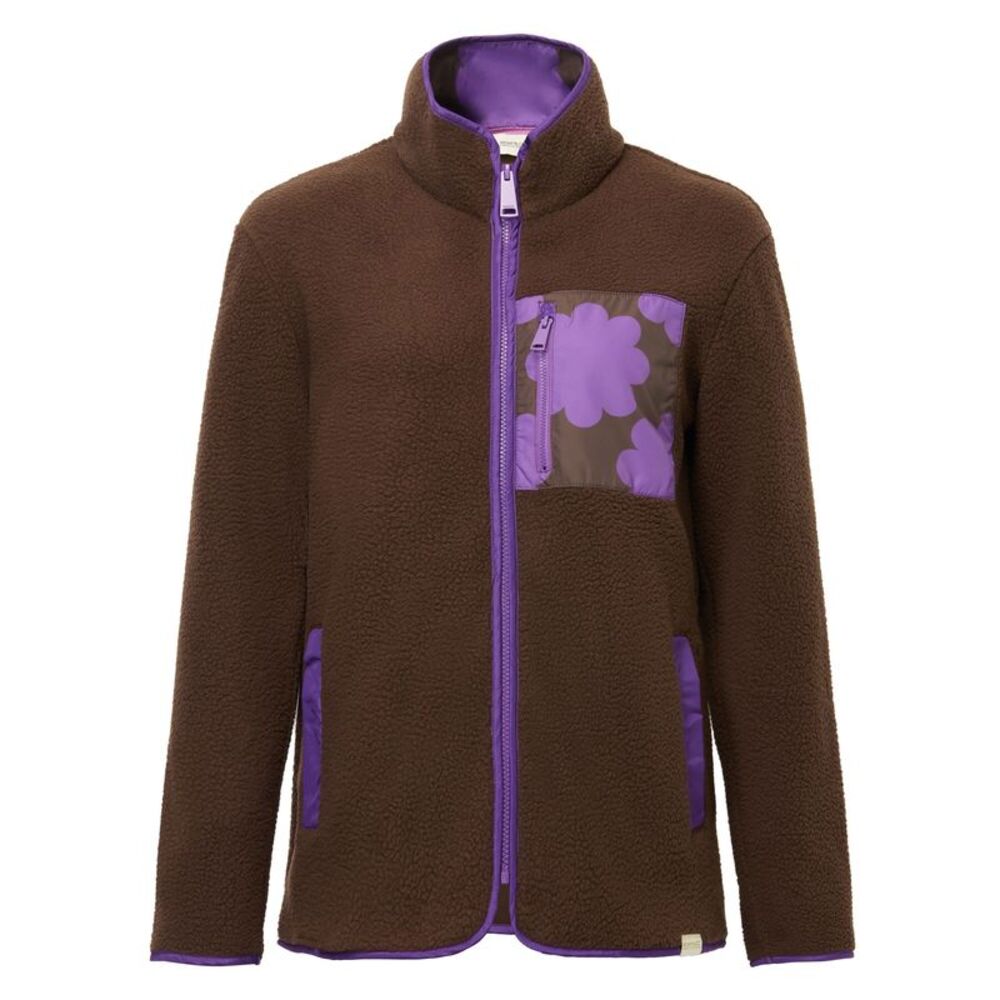 Regatta Womens/Ladies Orla Kiely Sun Daisy Borg Full Zip Fleece Jacket / Chocola